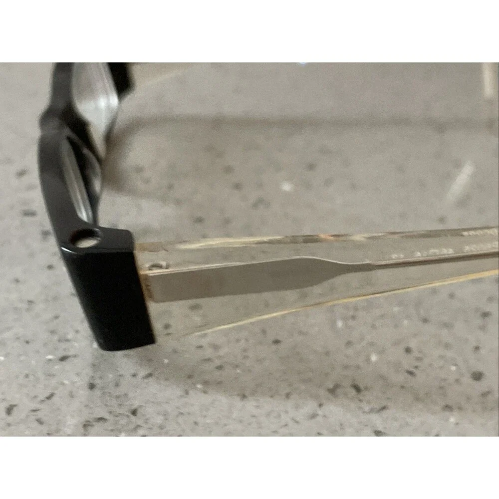 EASYCLIP EYEWEAR P6025 Eyeglasses Frames ONLY 46-16-130 Black Flex Hinge